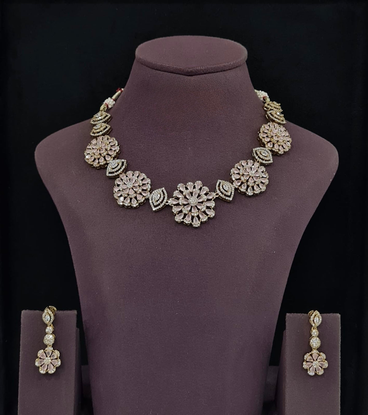Cz Necklace 11650 - KRISHNA'S SWETA JEWELLERY