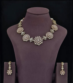 Cz Necklace 11650 - KRISHNA'S SWETA JEWELLERY
