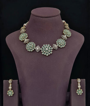 Cz Necklace 11650 - KRISHNA'S SWETA JEWELLERY