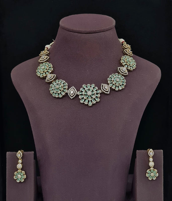 Cz Necklace 11650 - KRISHNA'S SWETA JEWELLERY