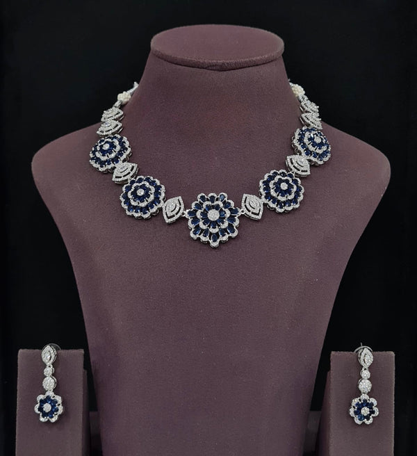 Cz Necklace 11650 - KRISHNA'S SWETA JEWELLERY