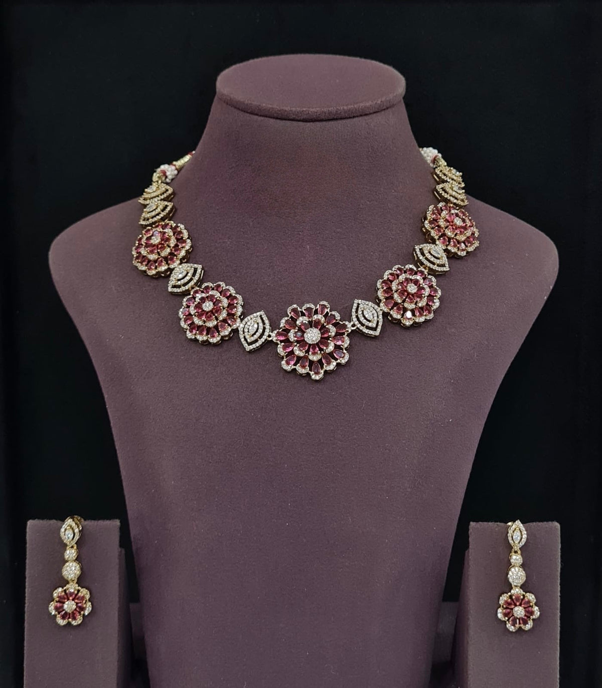 Cz Necklace 11650 - KRISHNA'S SWETA JEWELLERY