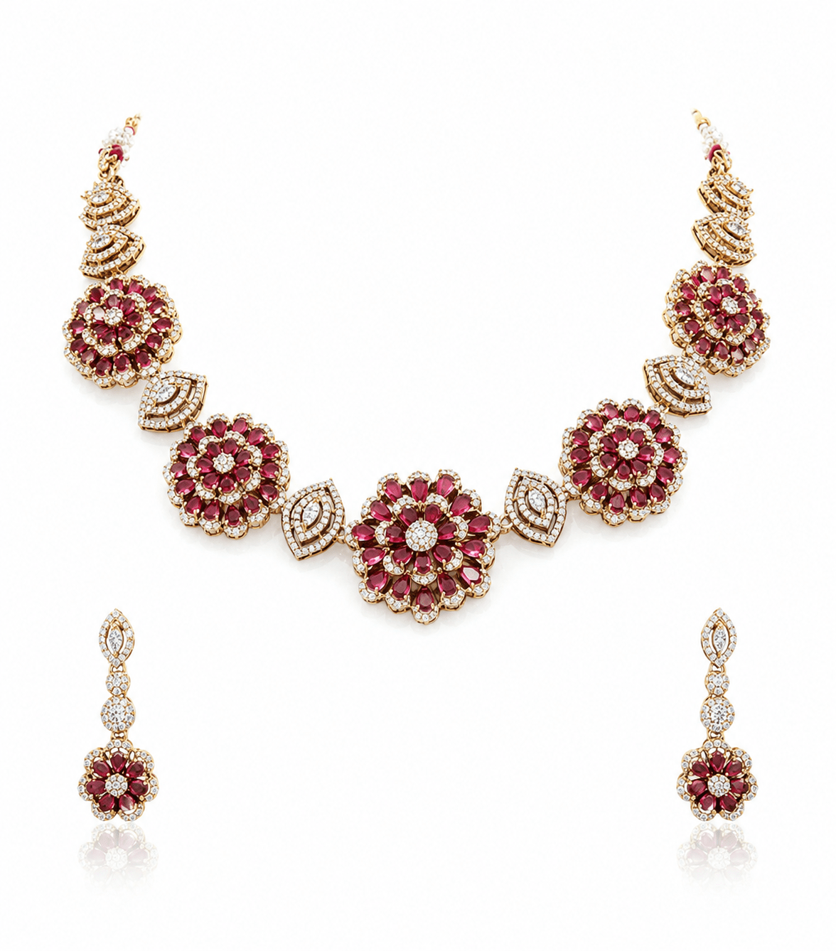 Cz Necklace 11650 - KRISHNA'S SWETA JEWELLERY