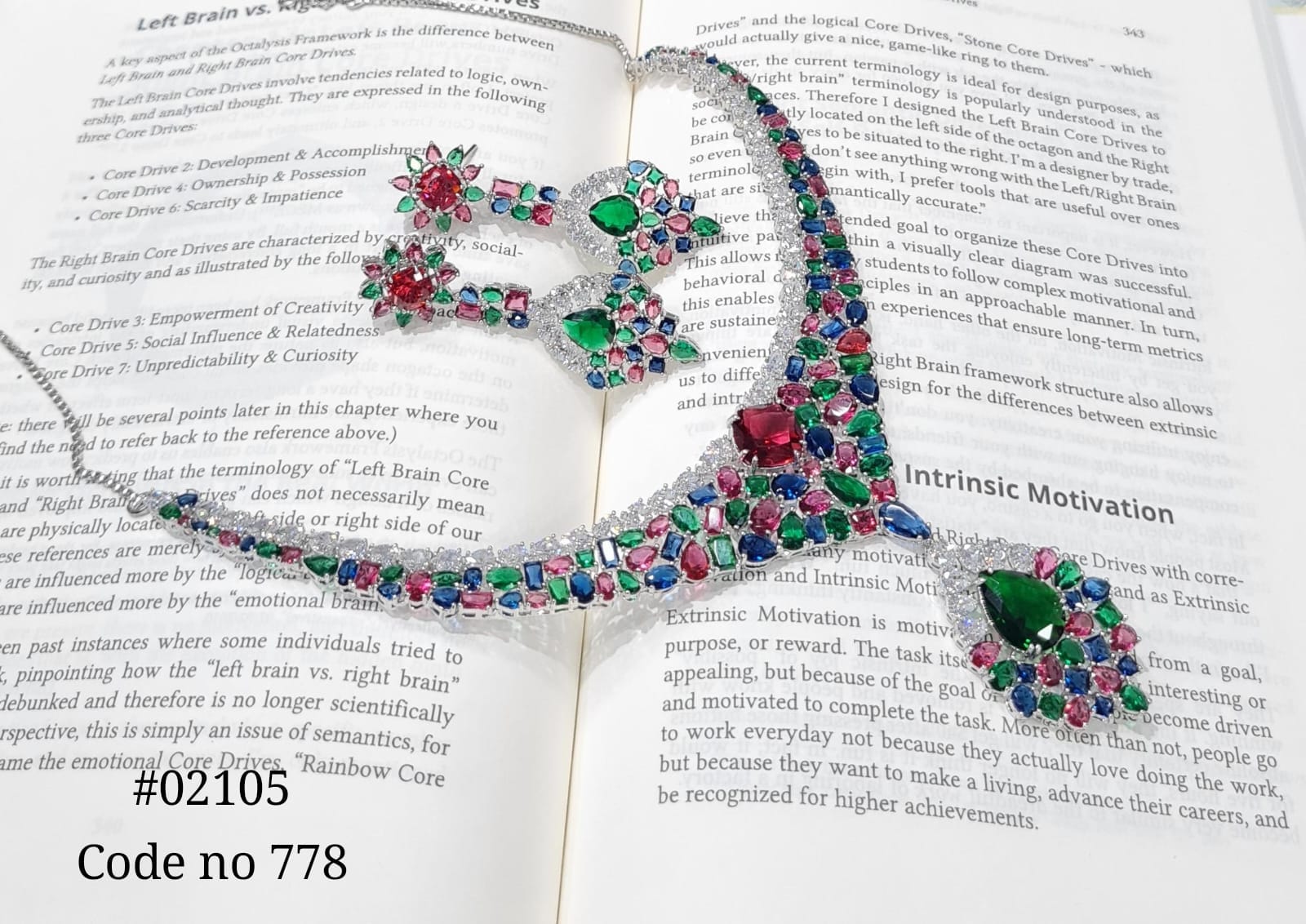 Cz Necklace set 02105 - KRISHNA'S SWETA JEWELLERY