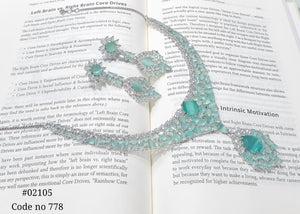 Cz Necklace set 02105 - KRISHNA'S SWETA JEWELLERY
