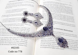 Cz Necklace set 02105 - KRISHNA'S SWETA JEWELLERY