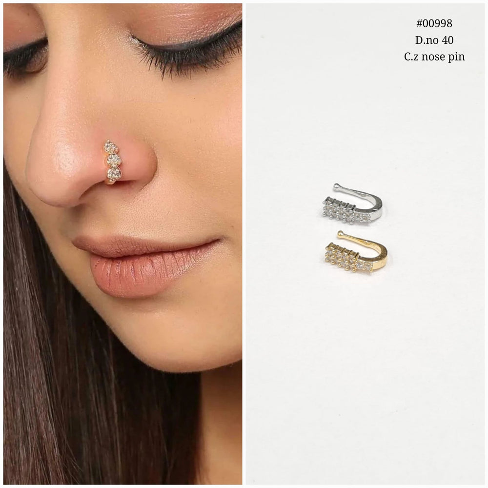 Cz nosepin 00998 - KRISHNA'S SWETA JEWELLERY