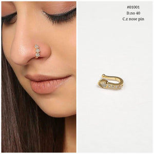 Cz nosepin 01001 - KRISHNA'S SWETA JEWELLERY