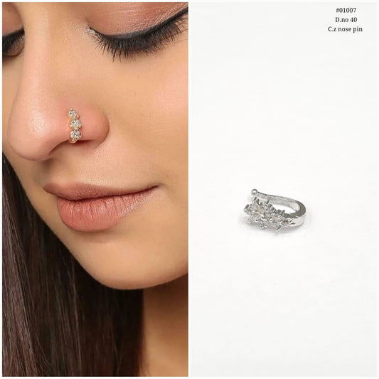Cz nosepin 01007 - KRISHNA'S SWETA JEWELLERY