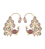 Cz Peacock Earcuff 09326 - KRISHNA'S SWETA JEWELLERY
