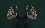 Cz Peacock Earcuff 09326 - KRISHNA'S SWETA JEWELLERY