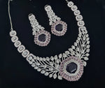 Cz Statement Necklace 06017 - KRISHNA'S SWETA JEWELLERY