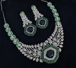 Cz Statement Necklace 06017 - KRISHNA'S SWETA JEWELLERY