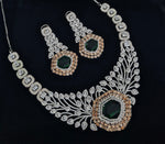 Cz Statement Necklace 06017 - KRISHNA'S SWETA JEWELLERY