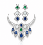 Cz Statement Necklace 09866 - KRISHNA'S SWETA JEWELLERY