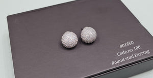 Cz studs 01660 - KRISHNA'S SWETA JEWELLERY