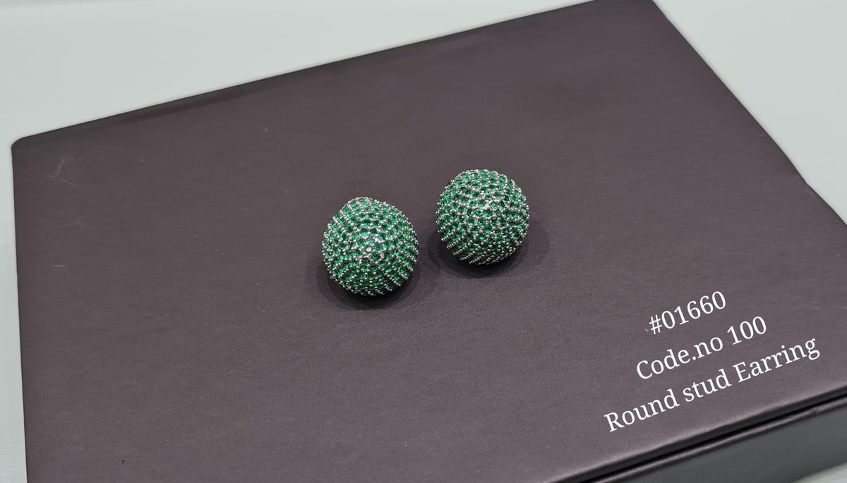 Cz studs 01660 - KRISHNA'S SWETA JEWELLERY