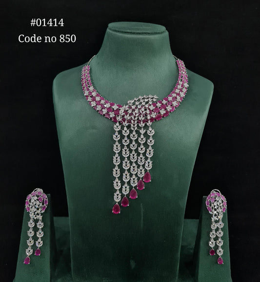 CZ necklace 01414