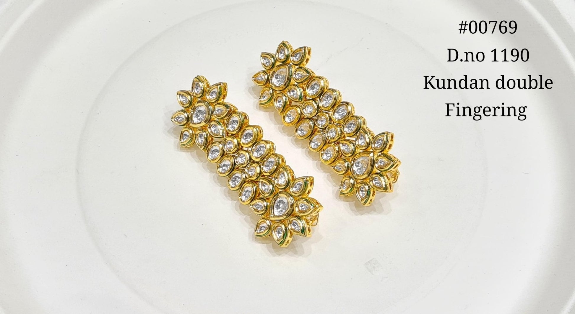 Double finger ring 00769 - KRISHNA'S SWETA JEWELLERY