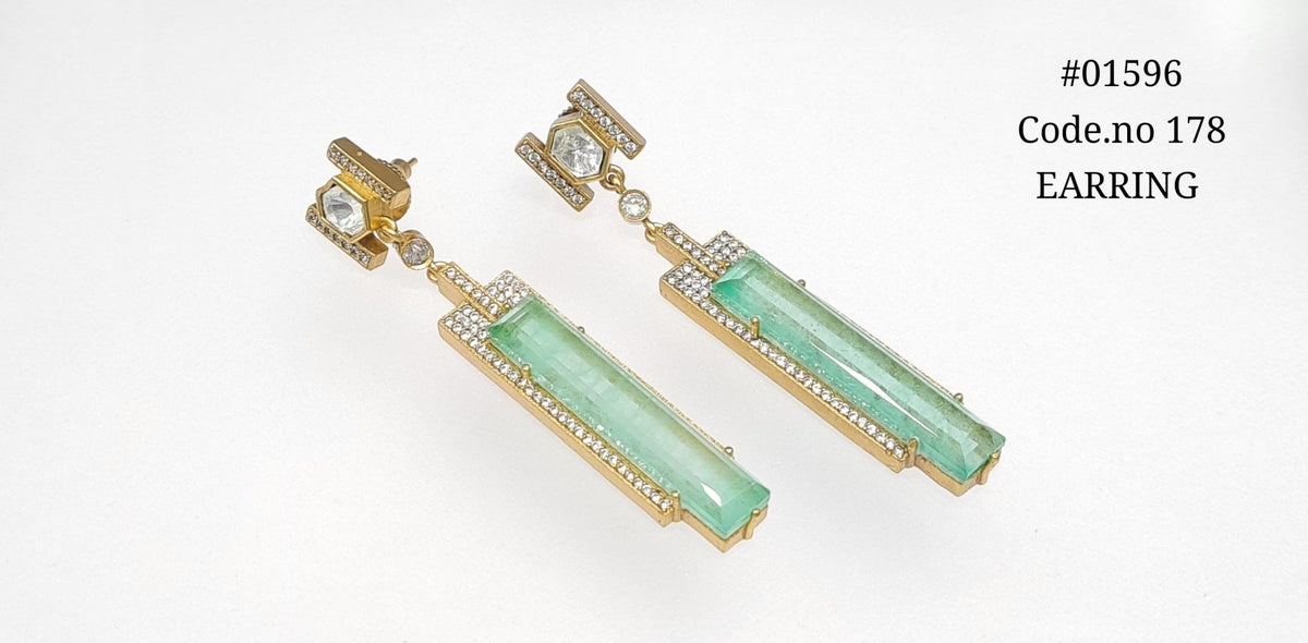 Doublet Earring 01596 - KRISHNA'S SWETA JEWELLERY