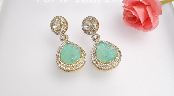 Doublet Earrings 01249 - KRISHNA'S SWETA JEWELLERY