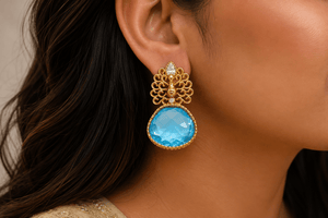 Doublet Earrings 05351 - KRISHNA'S SWETA JEWELLERY