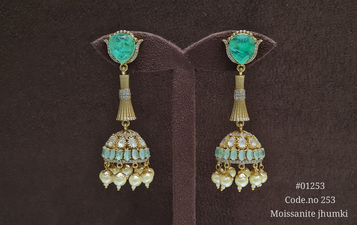 Doublet Jhumki 01253 - KRISHNA'S SWETA JEWELLERY