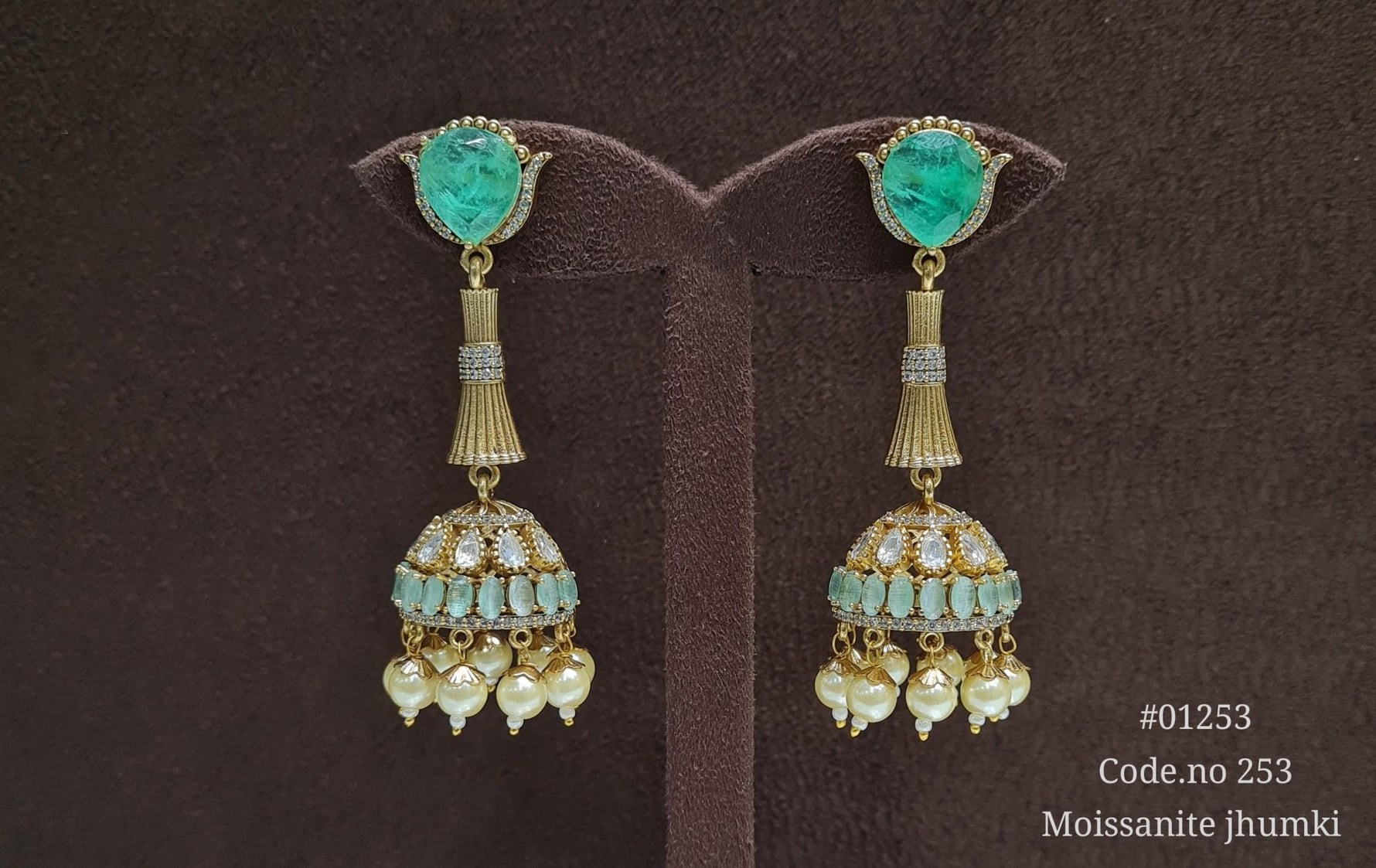 Doublet Jhumki 01253 - KRISHNA'S SWETA JEWELLERY