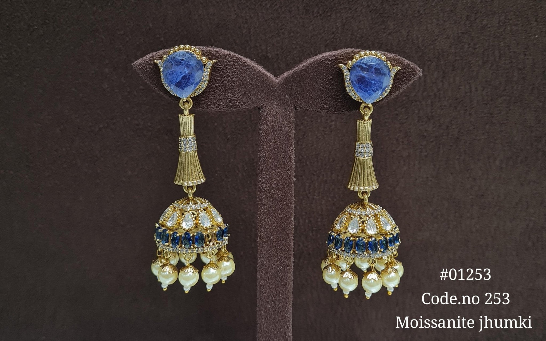 Doublet Jhumki 01253 - KRISHNA'S SWETA JEWELLERY