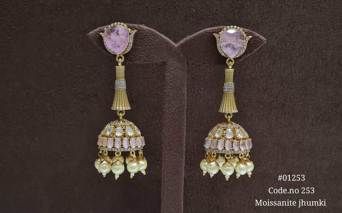 Doublet Jhumki 01253 - KRISHNA'S SWETA JEWELLERY