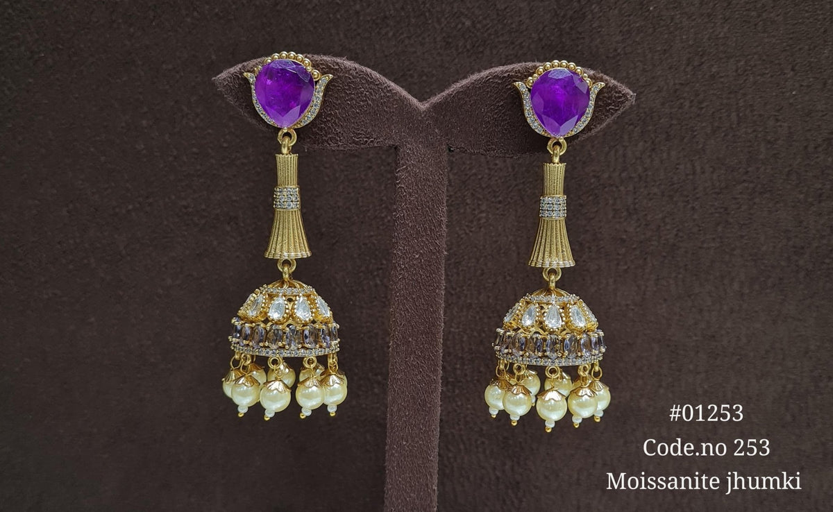 Doublet Jhumki 01253 - KRISHNA'S SWETA JEWELLERY