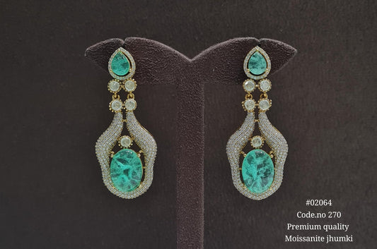 Doublet Kundan Earings 02064 - KRISHNA'S SWETA JEWELLERY