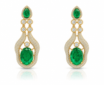Doublet Kundan Earings 02064 - KRISHNA'S SWETA JEWELLERY