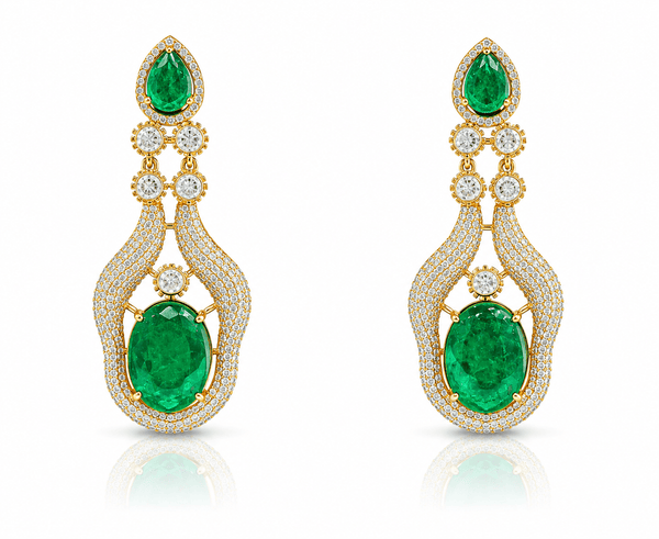 Doublet Kundan Earings 02064 - KRISHNA'S SWETA JEWELLERY