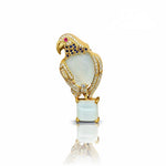 Doublet Parrot Brooch 09307 - KRISHNA'S SWETA JEWELLERY
