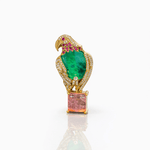 Doublet Parrot Brooch 09307 - KRISHNA'S SWETA JEWELLERY