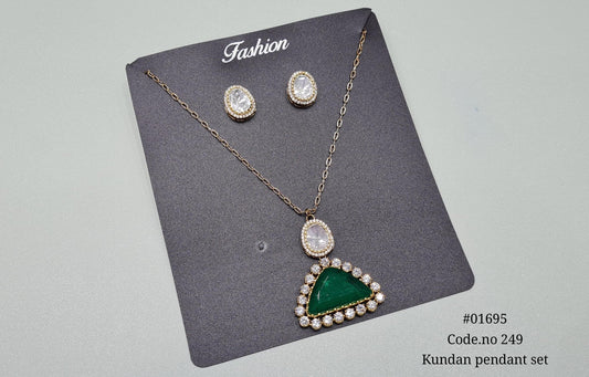 Doublet pendant 01695 - KRISHNA'S SWETA JEWELLERY