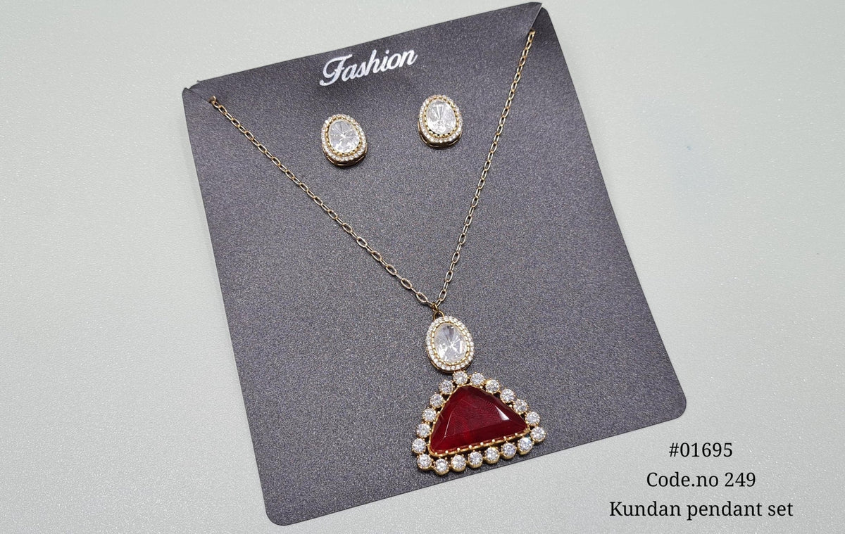 Doublet pendant 01695 - KRISHNA'S SWETA JEWELLERY