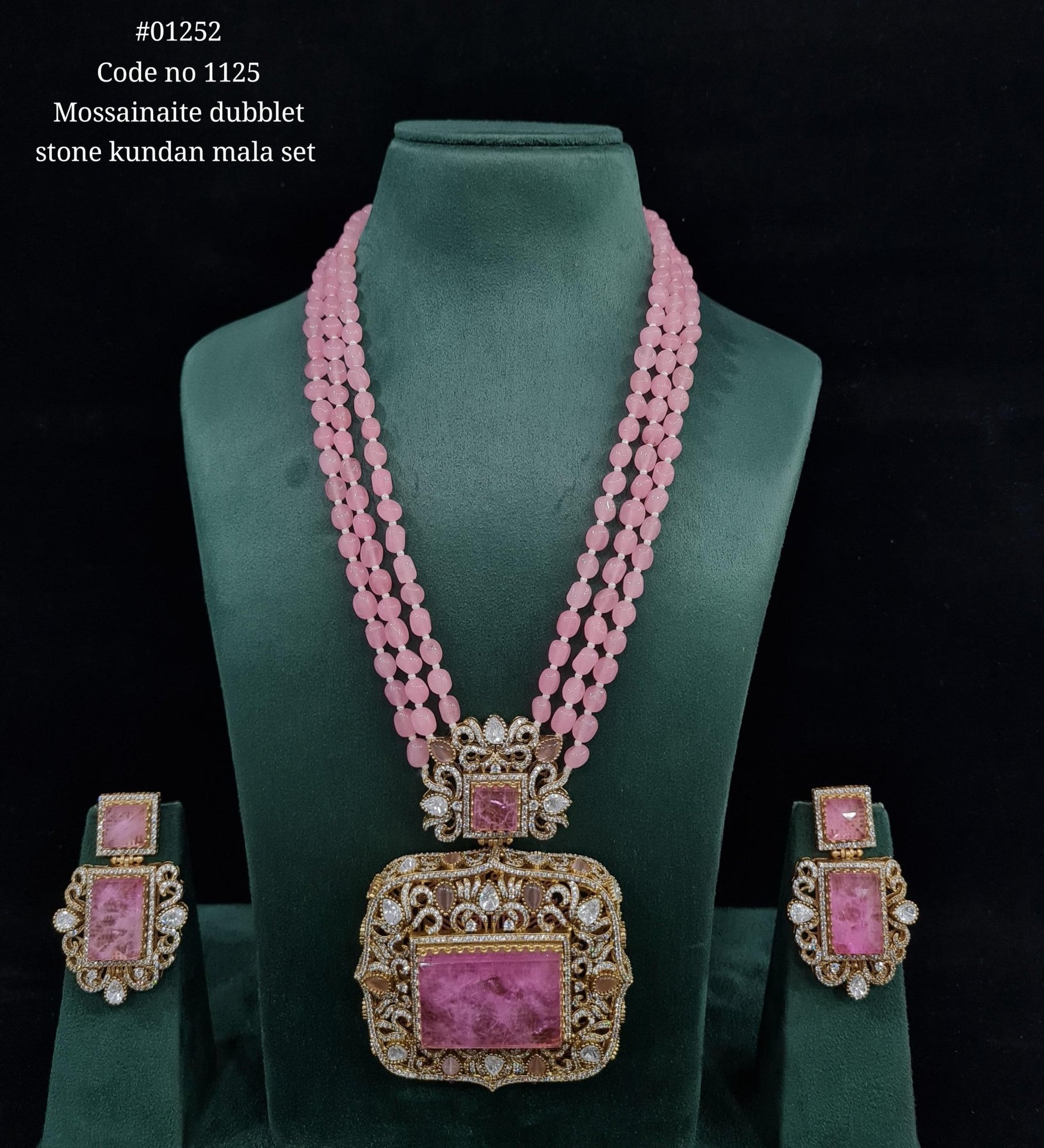 Doublet Pendant Long 01252 - KRISHNA'S SWETA JEWELLERY