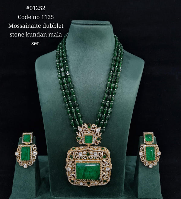 Doublet Pendant Long 01252 - KRISHNA'S SWETA JEWELLERY