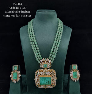 Doublet Pendant Long 01252 - KRISHNA'S SWETA JEWELLERY