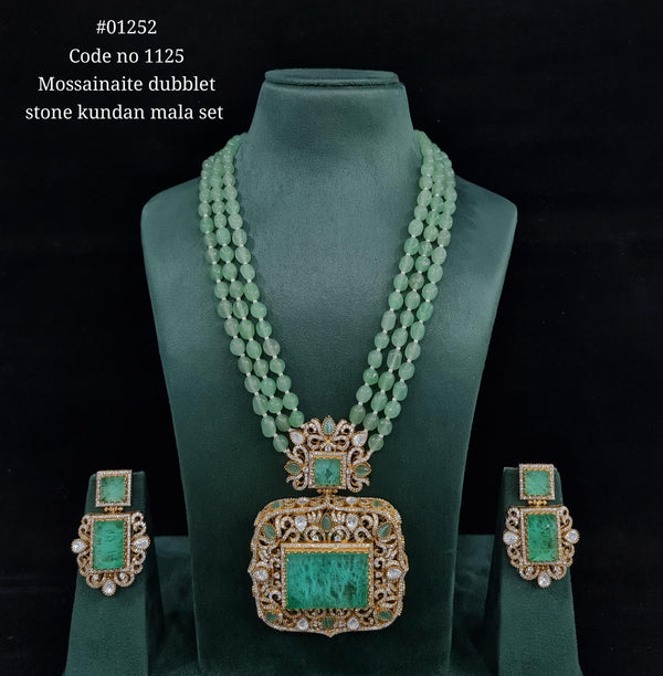 Doublet Pendant Long 01252 - KRISHNA'S SWETA JEWELLERY