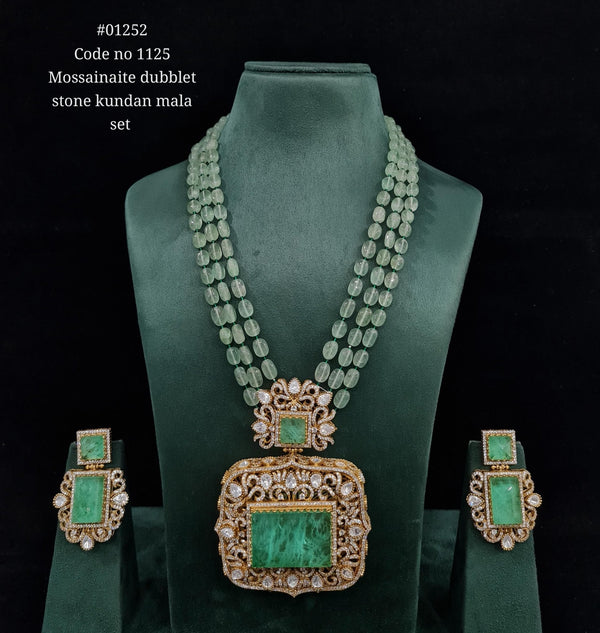 Doublet Pendant Long 01252 - KRISHNA'S SWETA JEWELLERY