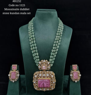 Doublet Pendant Long 01252 - KRISHNA'S SWETA JEWELLERY
