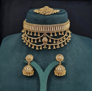 Premium Traditional Gold-Plated Choker Set 09619