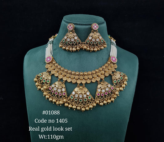 Kundan PP Necklace 01088