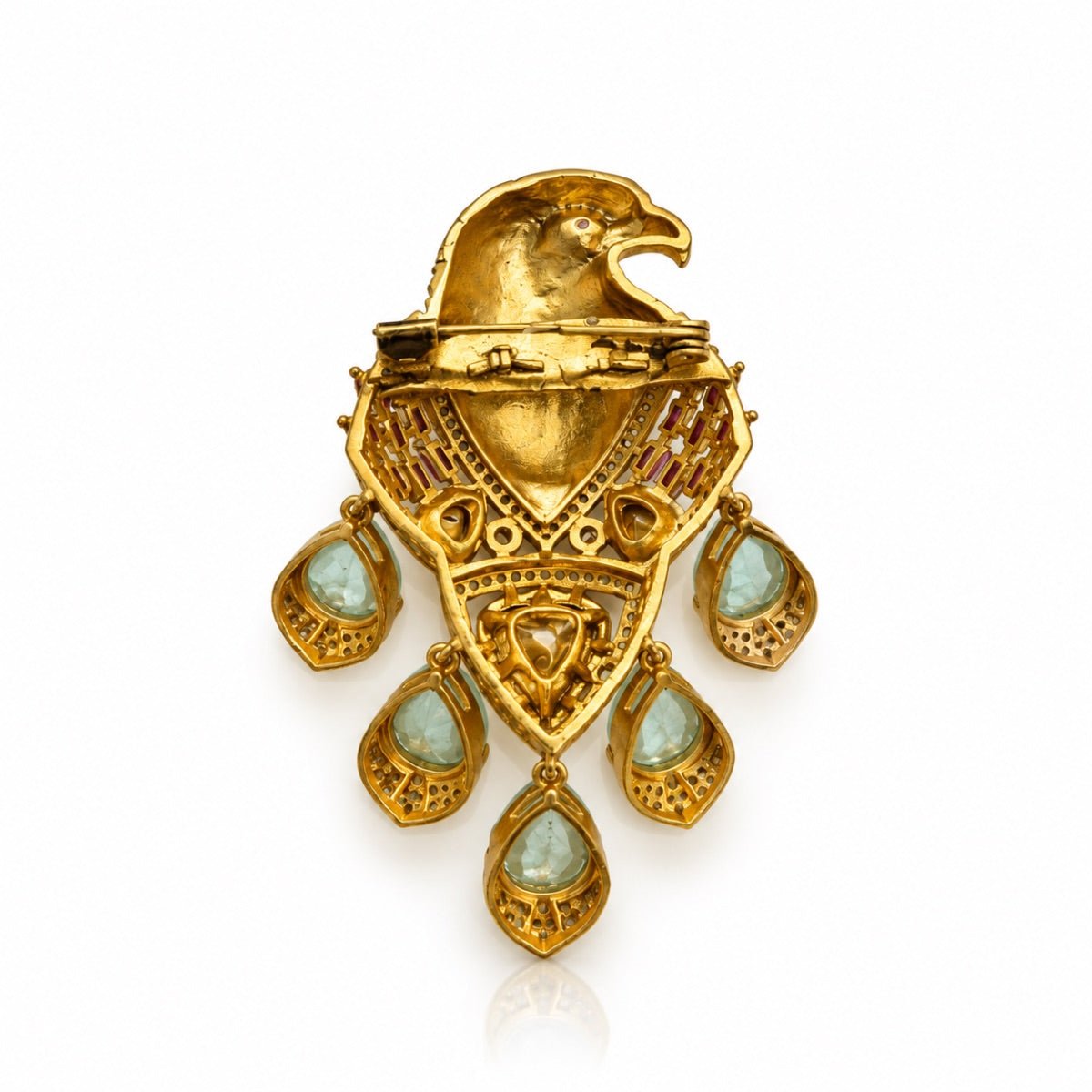Eagle Brooch 08059 - Krishna's Sweta Jewellery