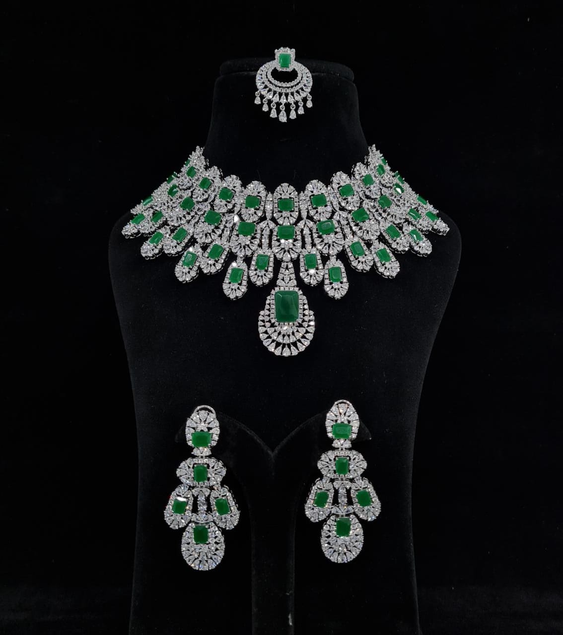 Exclusive Kiara Advani American Diamond Necklace Set - KRISHNA'S SWETA JEWELLERY
