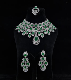 Exclusive Kiara Advani American Diamond Necklace Set - KRISHNA'S SWETA JEWELLERY