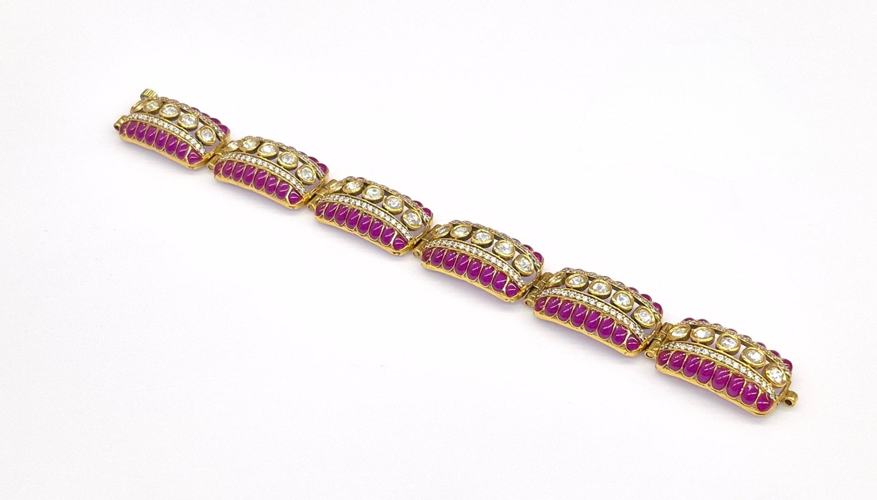 Exquisite Victorian Kundan Bracelet - Limited Edition - KRISHNA'S SWETA JEWELLERY